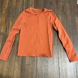 Women's Long Sleeve Orange Top